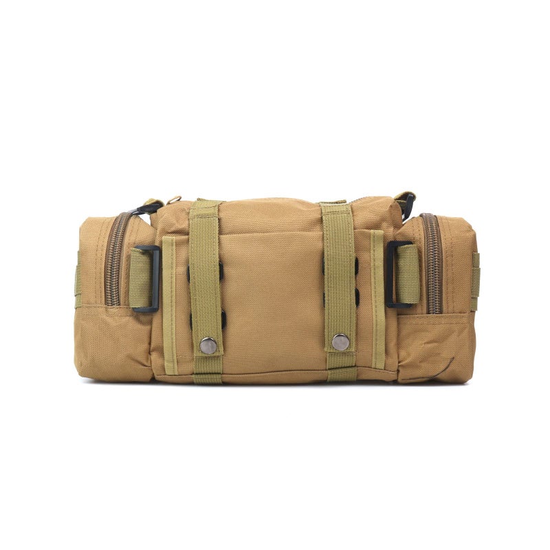 Jipemtra Photographic Equipment Bags Fishing Tackle Bag Multifunctional with Rod Holder Water-Resistant Waist Gear Bag for Outdoor (Tan) - Image 3